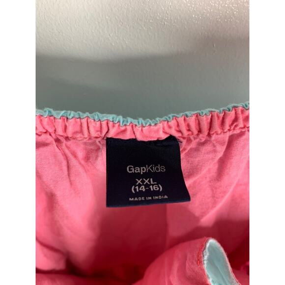 Gap Kids XXL Floral Embroidered Sundress Blue & Pink Adjustable Straps - Picture 5 of 6